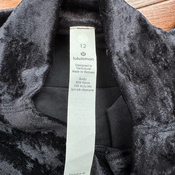 NWT Lululemon All Aligned Mock Neck Long Sleeve *Crushed Velvet - Picture 11 of 13
